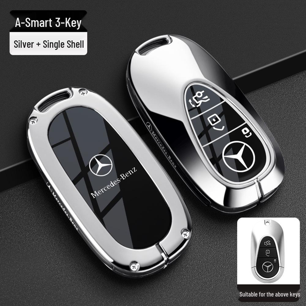 Чехлы для ключей Mercedes-Benz: Совместимо с моделями E300L, C260L, C200L, GLE, GLC300L, GLA, S40.
