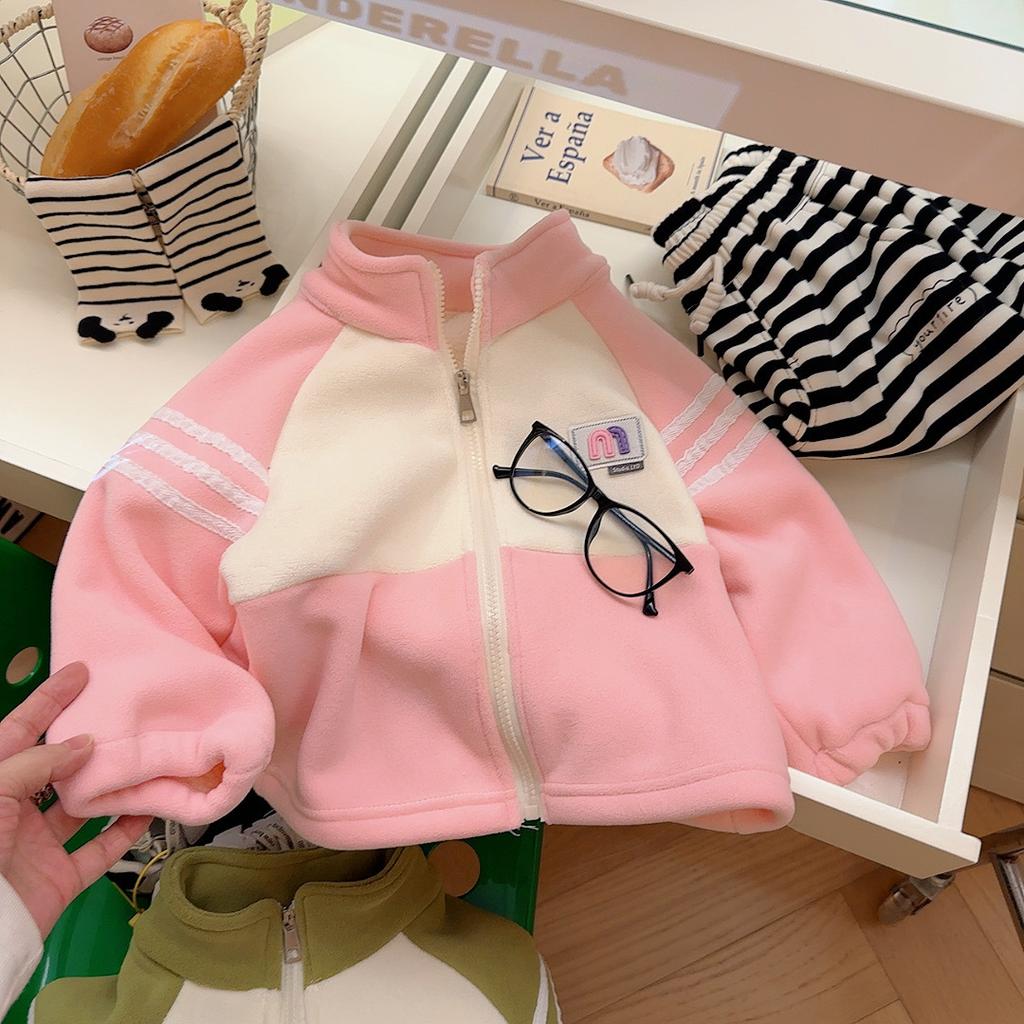 Children's Autumn and Winter Jackets, Thickened Fleece and Children's Clothing, Boys and Girls' Thickened Tops and Coats