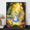 Disney Alice in Wonderland diamond painting handmade diy mosaic art painting kit home decoration