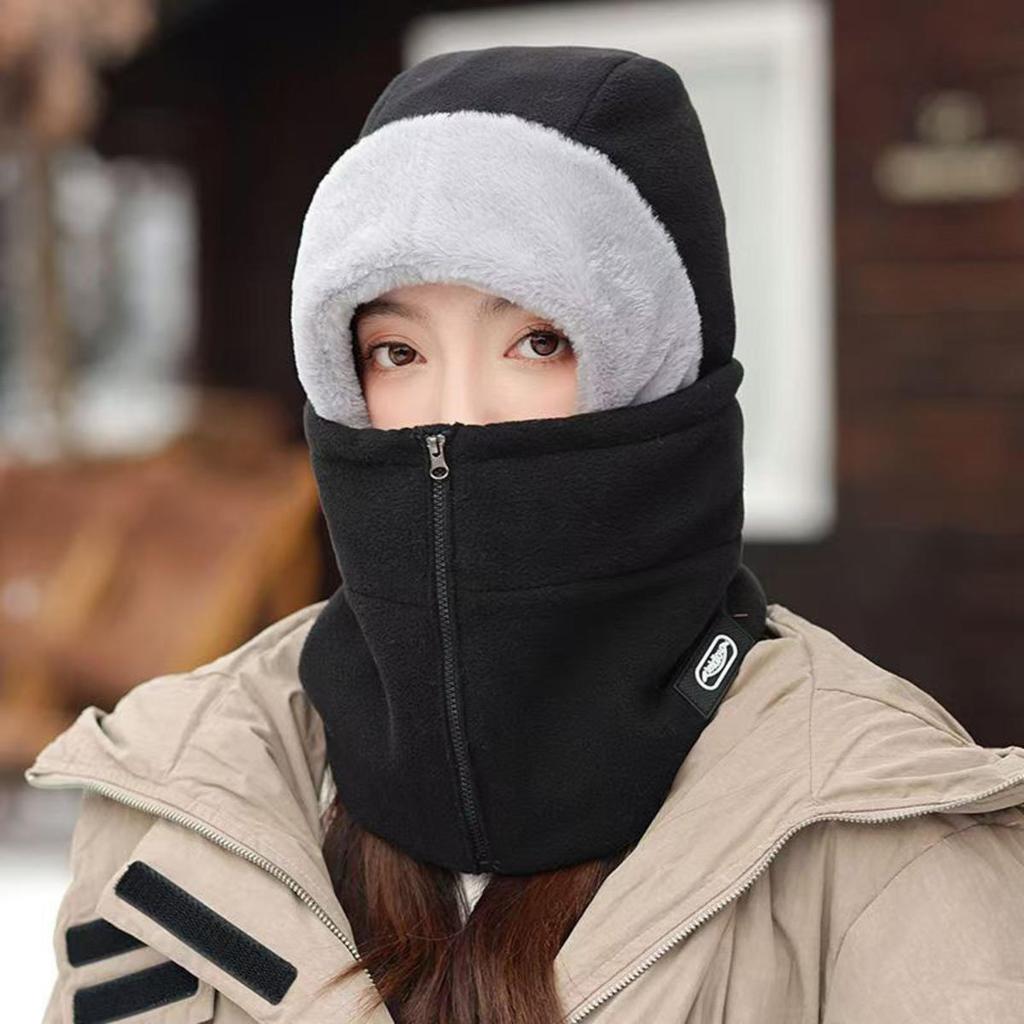 Winter Windproof Skiing Visor Breathable Thermal Face Mask Neck Warmer Scarf Helmet Hood Outdoor Cycling Cold Weather Protection Gear