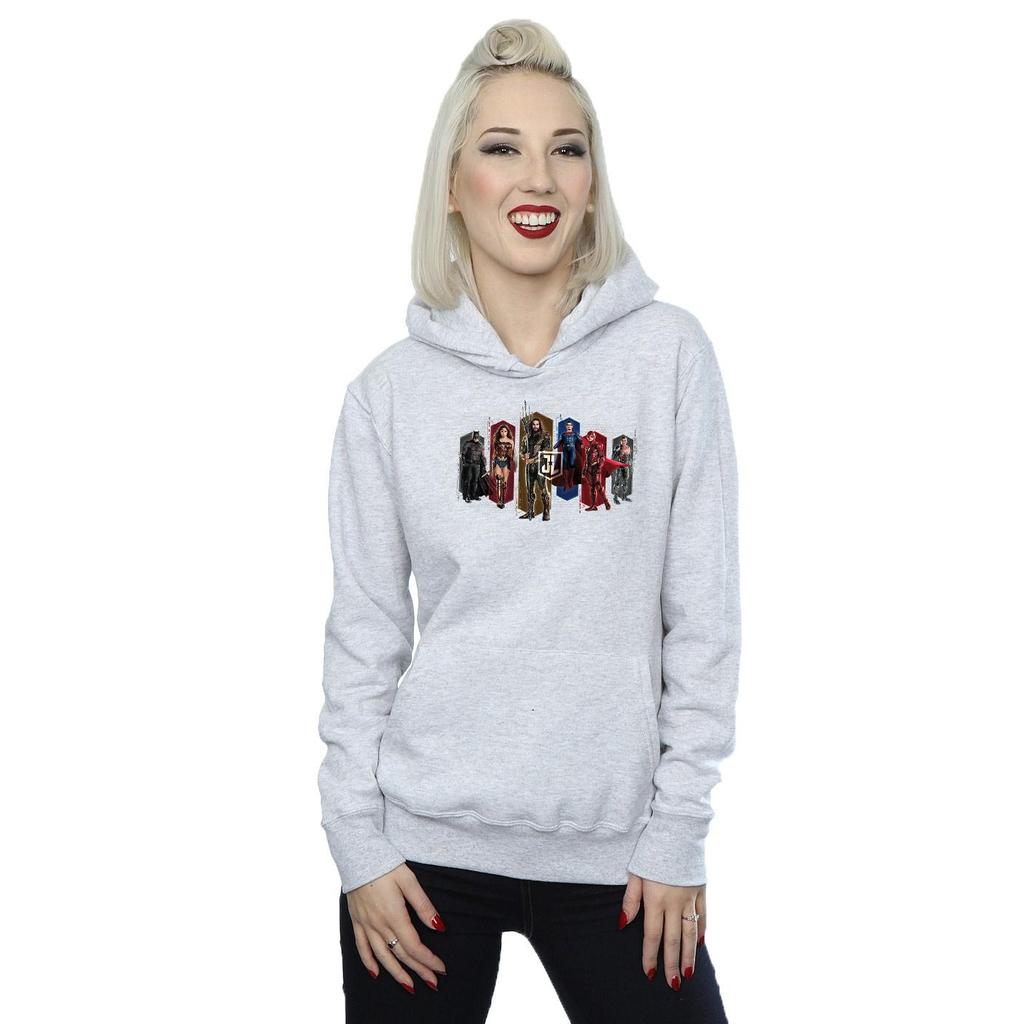 DC Comics Женская/женская толстовка с капюшоном «Лига справедливости» из фильма «Команда шестиугольников»