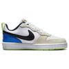 Nike Кроссовки Court Borough Low 2 SE GS Player One Kids белые черные лазерно-оранжевые FB1394-101