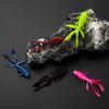 10Pcs Shrimp Soft Bait Fishing Lure Realistic Looking Vibrant Color Streamlined Shape Artificial Shrimp Lure Bait Fishing Gear10[cs
