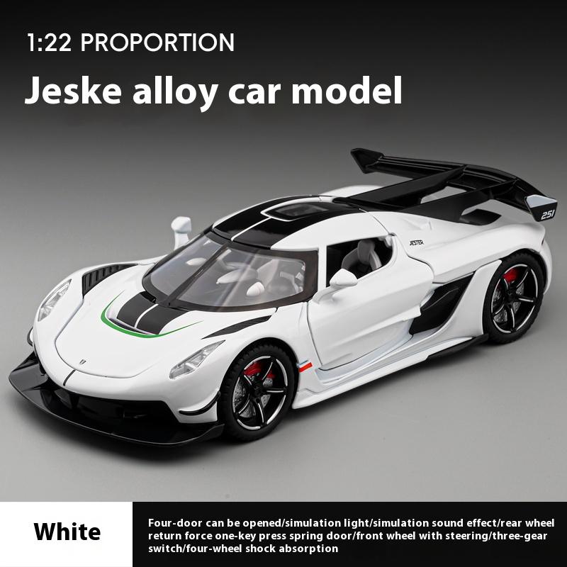 1:22 JESKO спортивный автомобиль модель модель автомобиля игрушка металлическое литье под давлением, с музыкой и функцией оттягивания назад коллекционная модель гоночный подарок мальчик