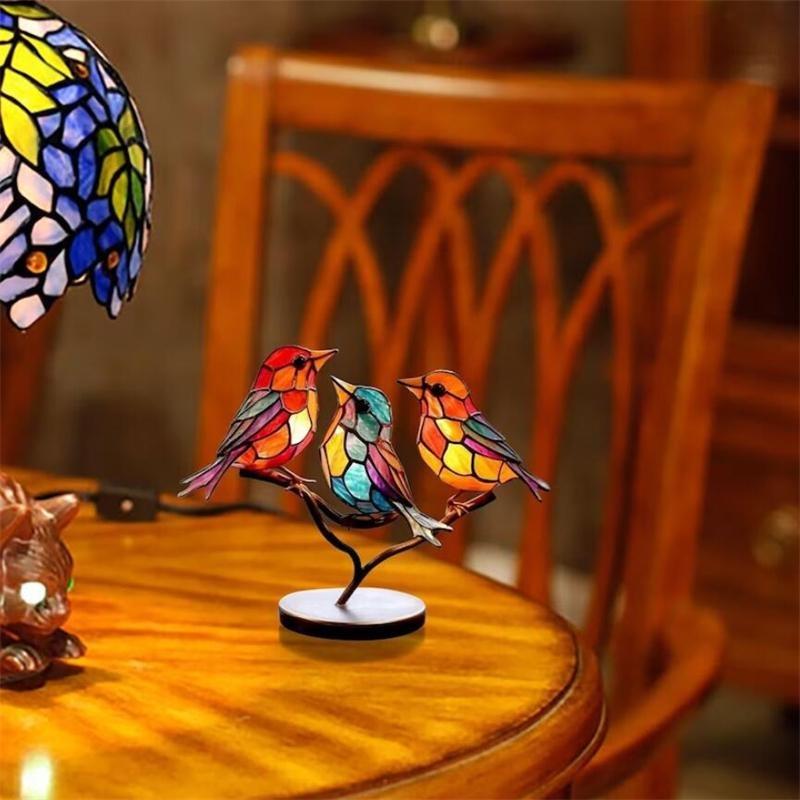 Акриловые птицы, декоративные украшения на ветках, украшения для групп птиц или украшения для домашнего офиса, 5 стилей