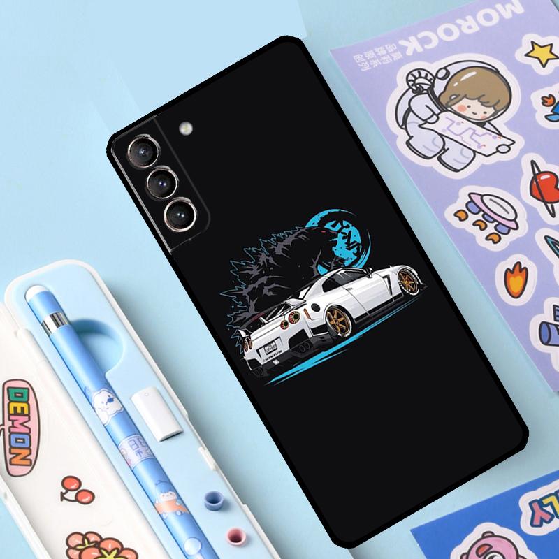 JDM Car Case For Samsung Galaxy S23 S22 S20 S21 Ultra S8 S9 S10 Note10 Plus Note20 Ultra S20 FE Cover