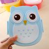Студенческий детский однослойный контейнер для хранения продуктов с совой, ланч-бокс для бенто