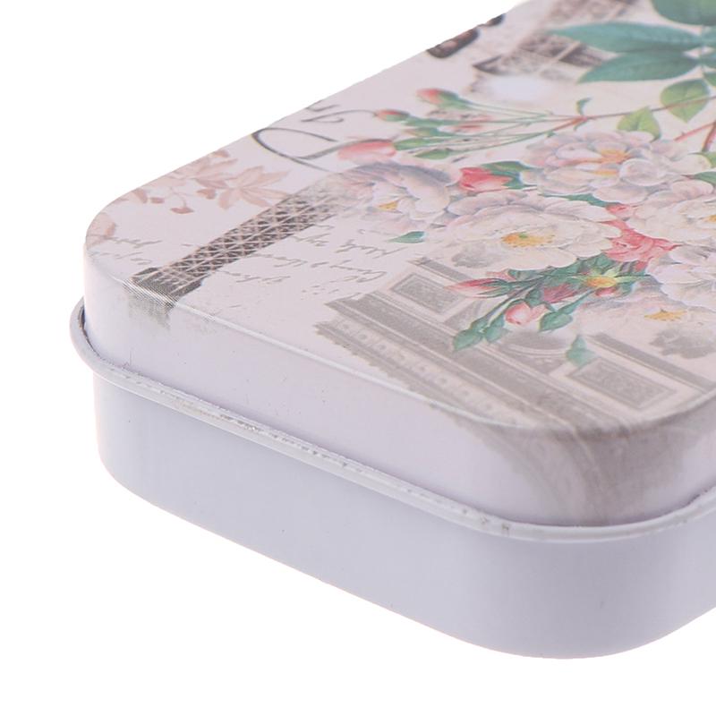 Винтажные цветы жестяная коробка герметичная банка упаковочные коробки ювелирные изделия конфеты коробка для вечеринки