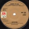 Пластинка 7 дюймов CARPENTERS  Goodbye To Love  I Wont Last A Da AMS7023 AM Records 1972 UK Rock Б/у