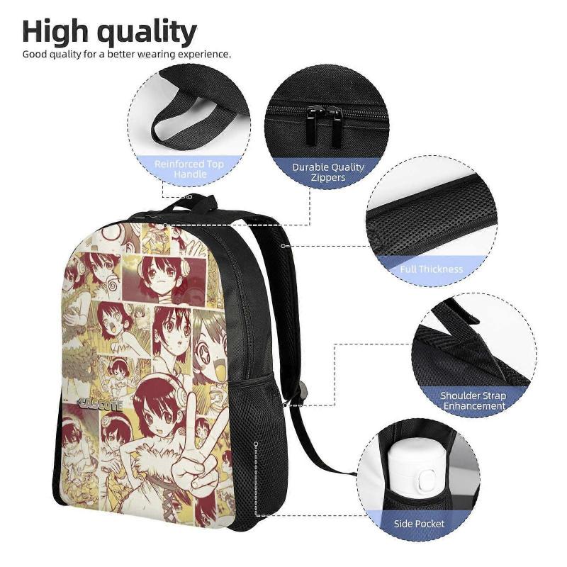Ogawa Yuzuriha Anime Backpack Cartoon Travel Bags 3D Printed Casual Daypacks-SYS379
