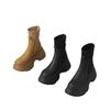 Martin boots women's 2025 new autumn and winter versatile small short boots muffin thick-soled elastic socks boots short winter boots