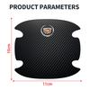 4PCS Car Door Handle Bowl Scratch Protector Carbon Fiber Stickers for Cadillac ATS BLS CT4 CT5 CTS EXT ESCALADE SRX XT4 SLR XTS