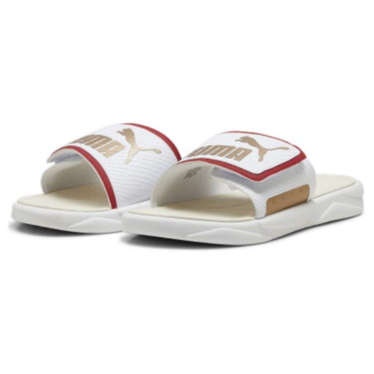 Puma Royalcat Comfort Slides Year of the Dragon Unisex Sneakers White Gold Sugared-Almond 395423-01