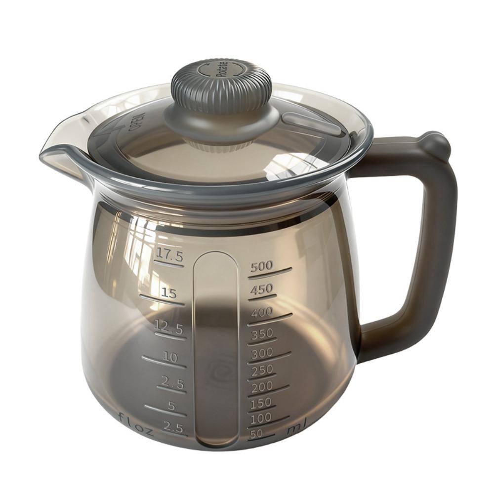 500ml Capacity Silicone Teapot Portable Ergonomic Handle Oil Dispenser Pouring Spout Leakproof Milk Jug Lemonade Making