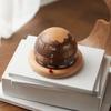 Wooden Planet Perpetual Desk Calendar with Base Heavy Duty Date Week Month Display Home Office Bedroom Rotatable Calendar Desktop Decoration