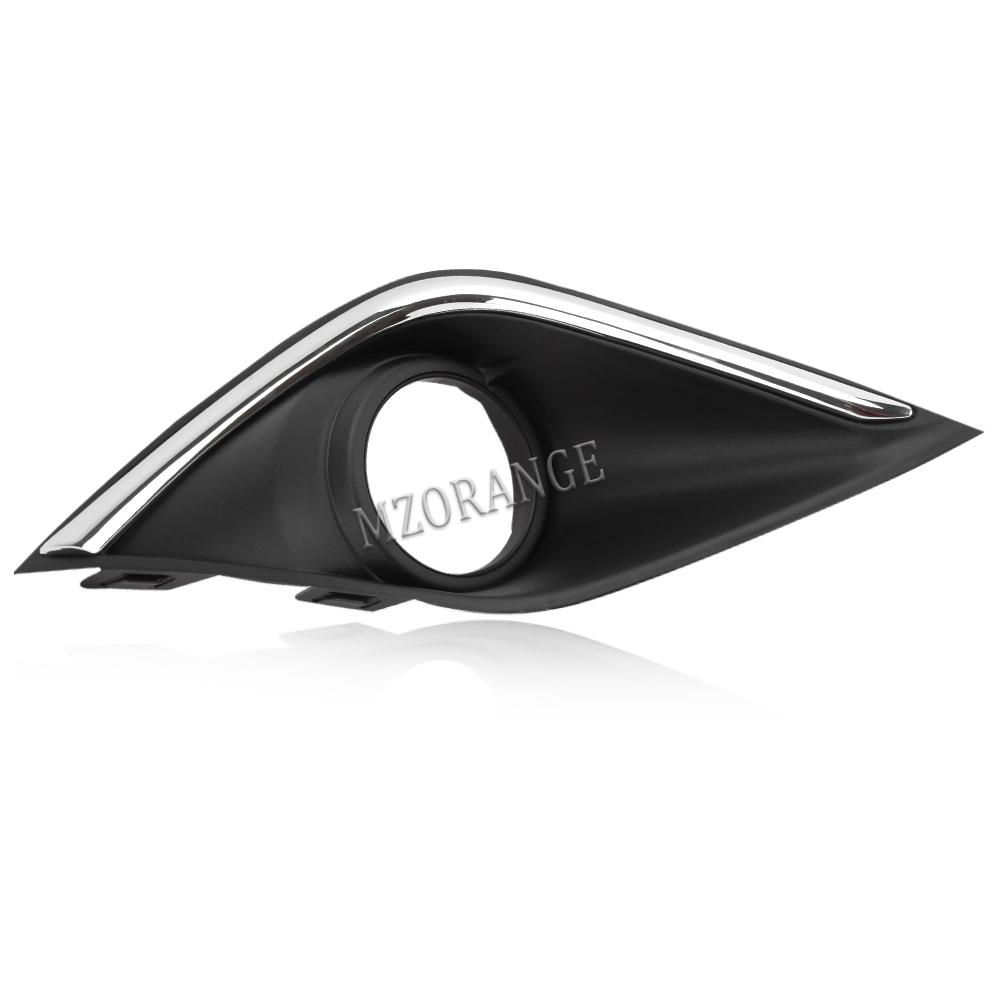 Chrome Fog Light Covers for Mitsubishi Outlander 2016-2018 Fog Lights Bezel Fog Lamp Hood Frame Black Grill car