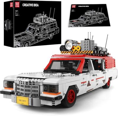 MOULD KING 10071 Технический автомобильный строительный блок, модель автобуса Ecto Ghost в сборе, модель автомобиля, кирпичи, детский рождественский подарок