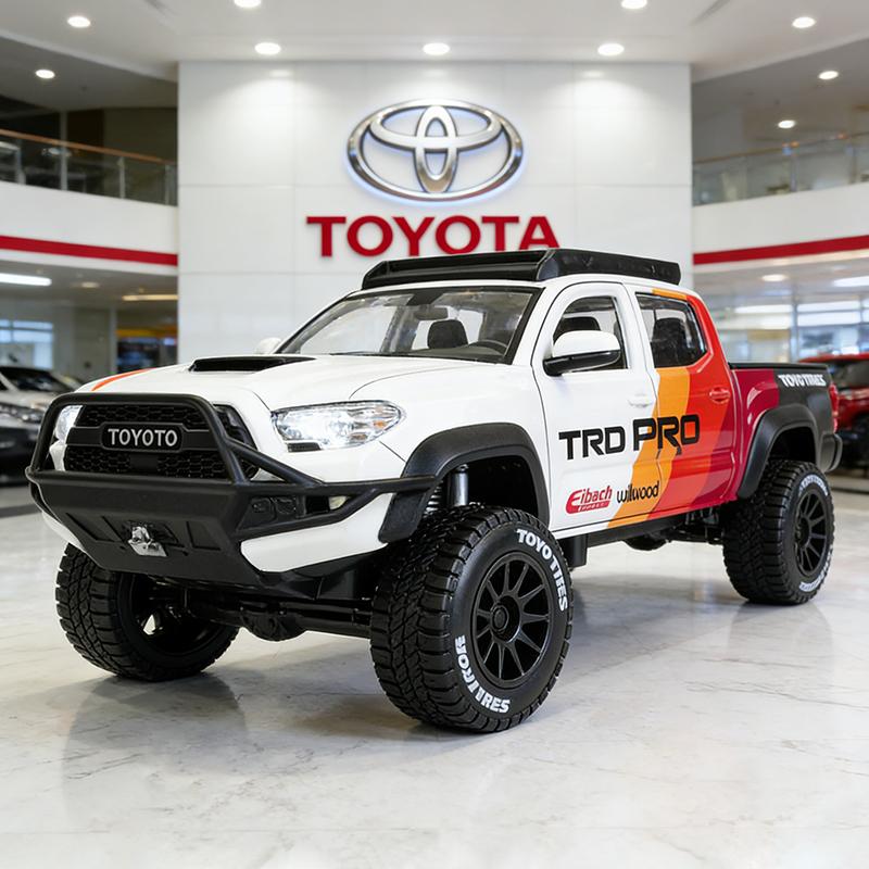 Майсто 1:27 Toyota Tacoma TRD PRO 2023 Литые модели автомобилей и игрушечные транспортные средства из сплава Модель автомобиля Масштабная миниатюрная модель автомобиля Для детей