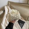 Pearl Water Handmade Bucket Bag Trendy Girls Photo Taking Handheld Purse Coin