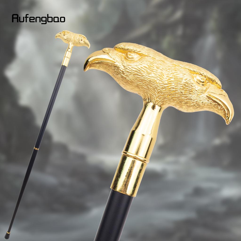 Золотая роскошная трость с головой орла, модная трость для джентльмена, элегантная трость для косплея, набалдашник 93 см