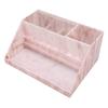 Пылезащитный органайзер для хранения акриловый розовый отсек с мраморной текстурой органайзер для аксессуаров для ресниц