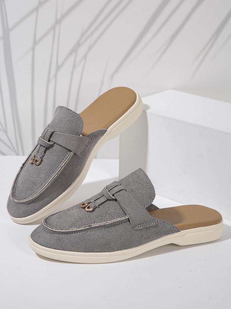 New Loafer Shoes Women Soft Leather Retro Step On Thick Sole Flat Bottom Comfortable Single Designer Shoes Mary Jane Shoes