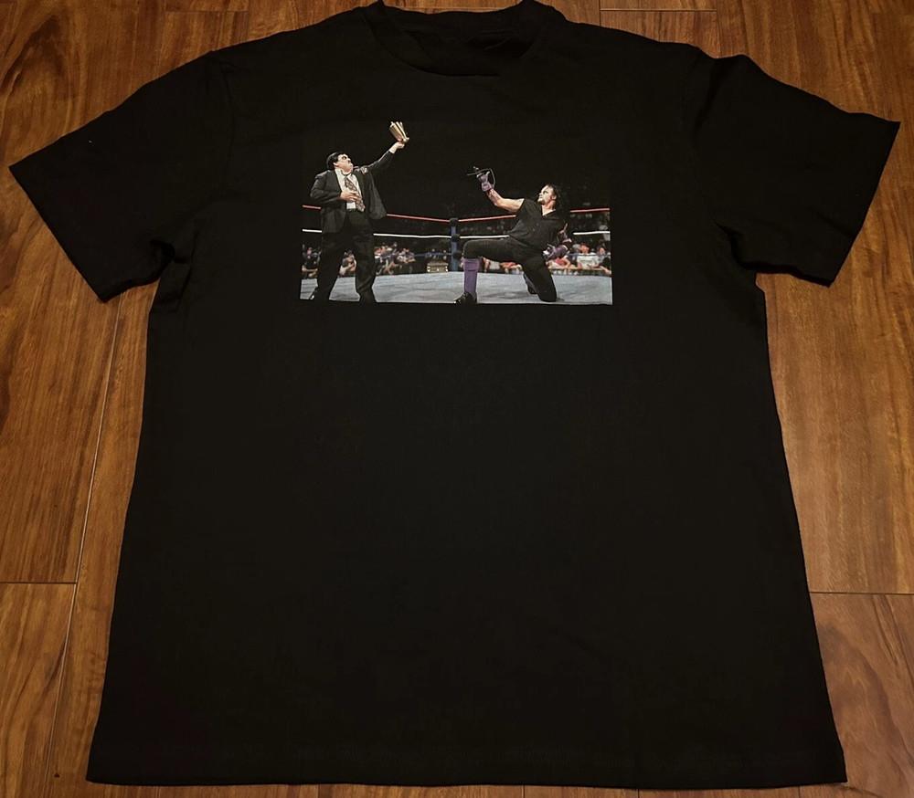 WWE Undertaker Paul Bearer Large Unisex T-Shirt