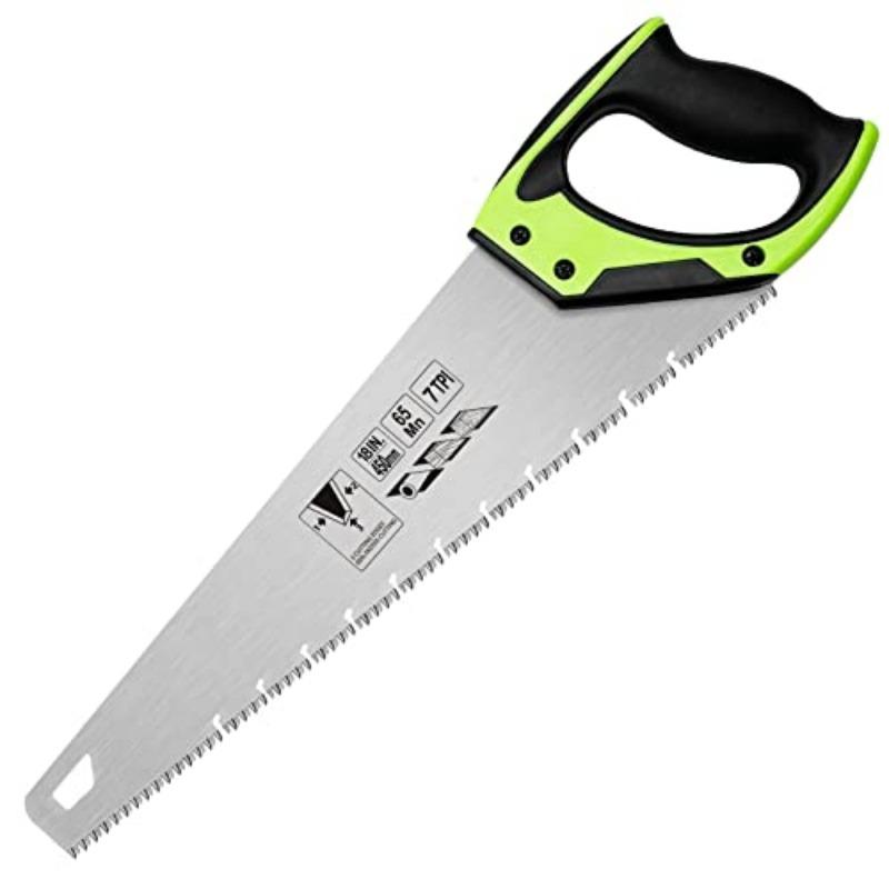 Ручная пила по дереву 14/18 дюймов, универсальная ручная пила, нескользящая эргономичная ручка, нержавеющая пила по дереву