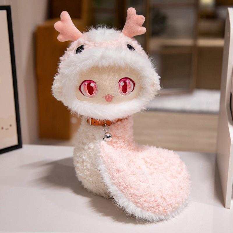 Яркая плюшевая игрушка-змея, милая кукла-змея для малышей с ПП-хлопком, идеально подходит для подарков