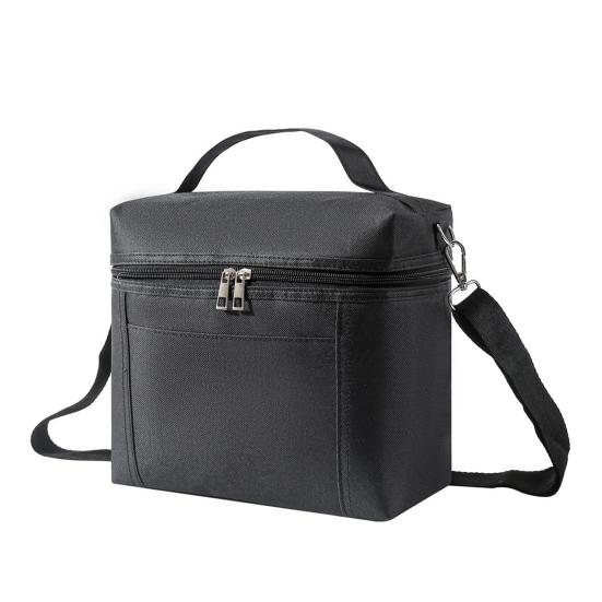 Изолированная сумка для обеда для взрослых, легкая нейлоновая водонепроницаемая коробка для обеда со съемным регулируемым