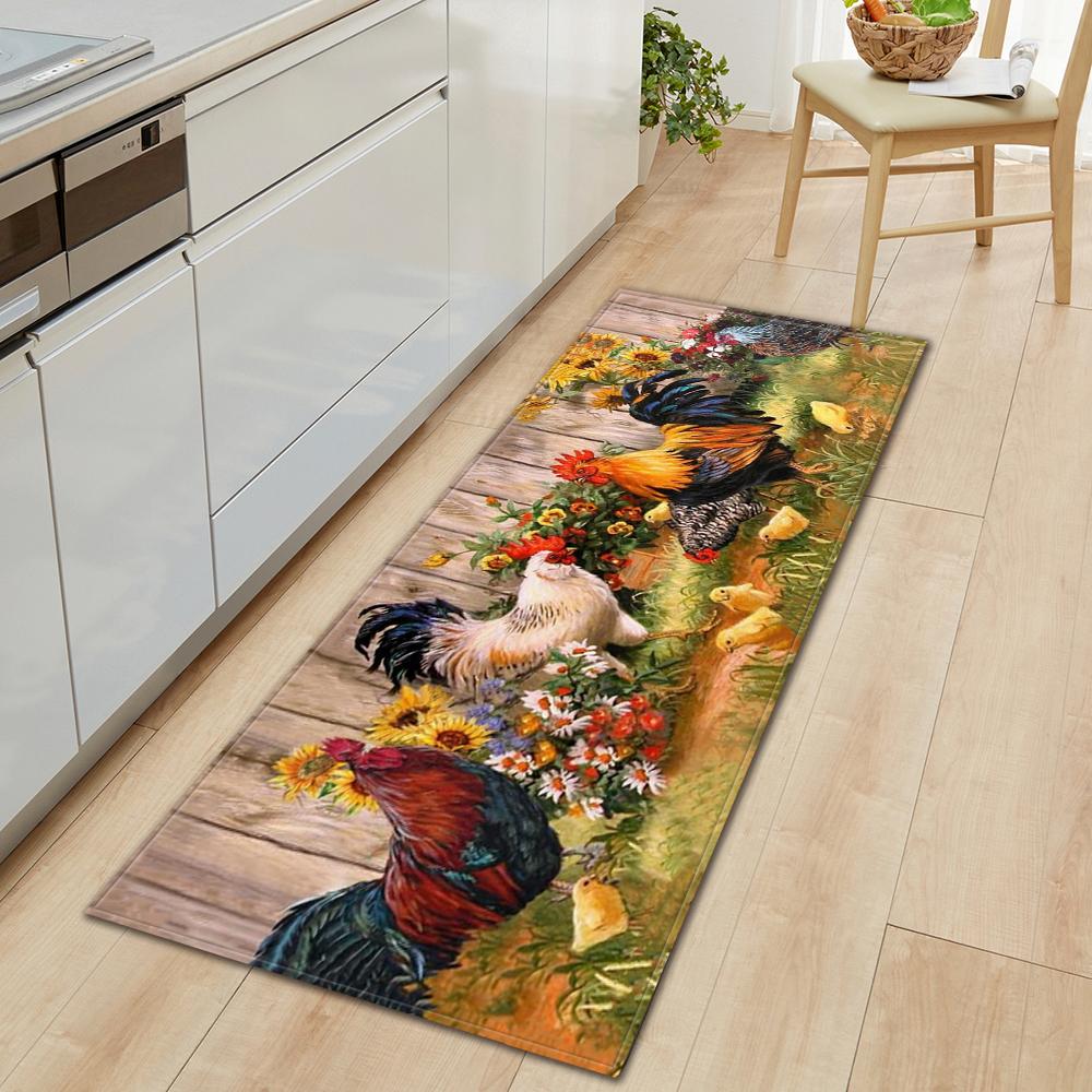 Коврик для пола на кухне, коврик для входа в ванную комнату, декор гостиной, длинный ковер для спальни, коридора, балконной двери, нескользящий коврик для ног