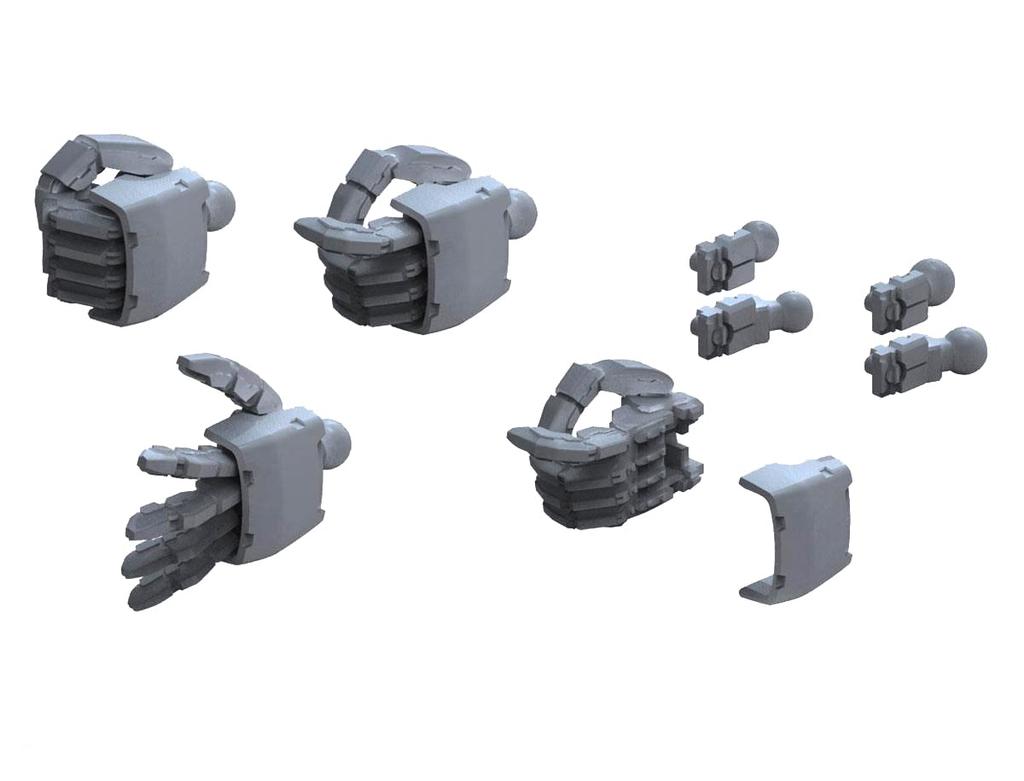 Builders Parts HD MS Hand 02 Темно-серая шкала пластиковая модель (Серия Зион) 1/144