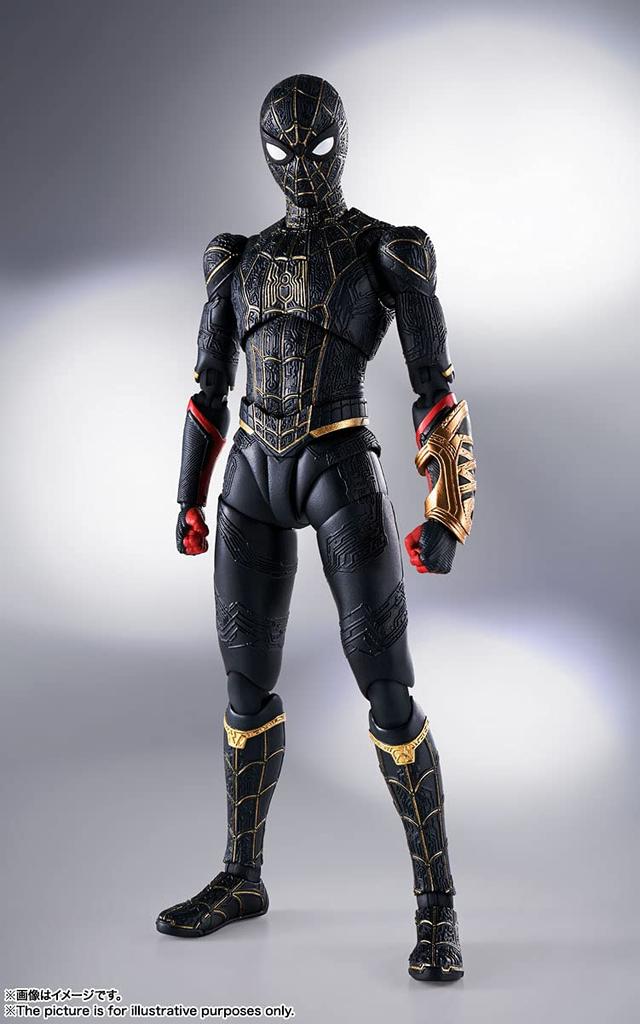 TAMASHII NATIONS First Gold No Way 150 мм окрашенная подвижная фигурка [С бонусом от производителя] SHFiguarts Человек-паук [Черный и в костюме] (Дом Человека-Паука)