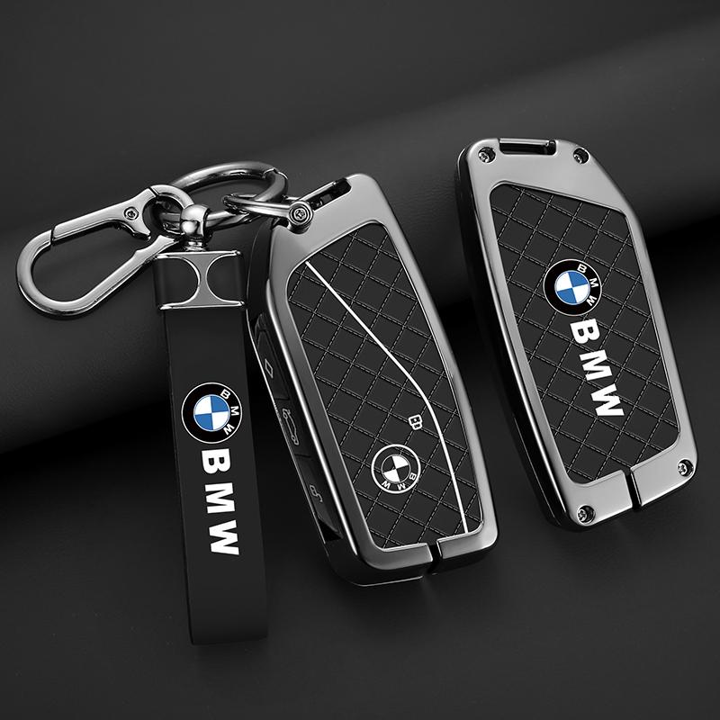 RTJF7 Zinc alloy Car Remote Key Case Cover Shell Fob Keychain For BMW F20 G20 G30 X1 X3 X4 X5 G05 X6 X7 G11 F15 F16 G01 Car stickers
