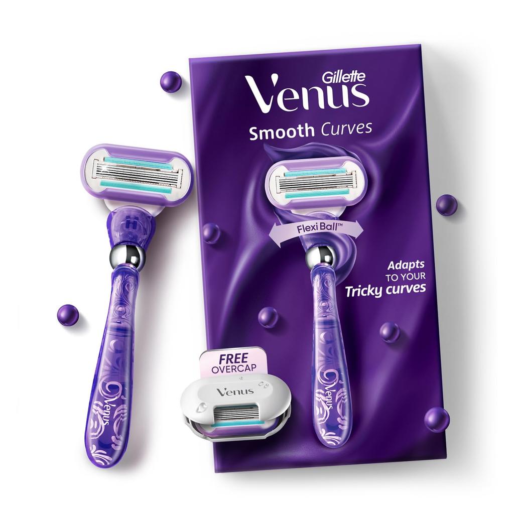 Gillette Venus Свирл | Бритва для удаления волос | Бритва для женщин | Подвижная ручка Flexi-ball | Без пропущенных волосков
