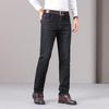 YILITON Мужские утепленные флисовой подкладкой повседневные джинсы