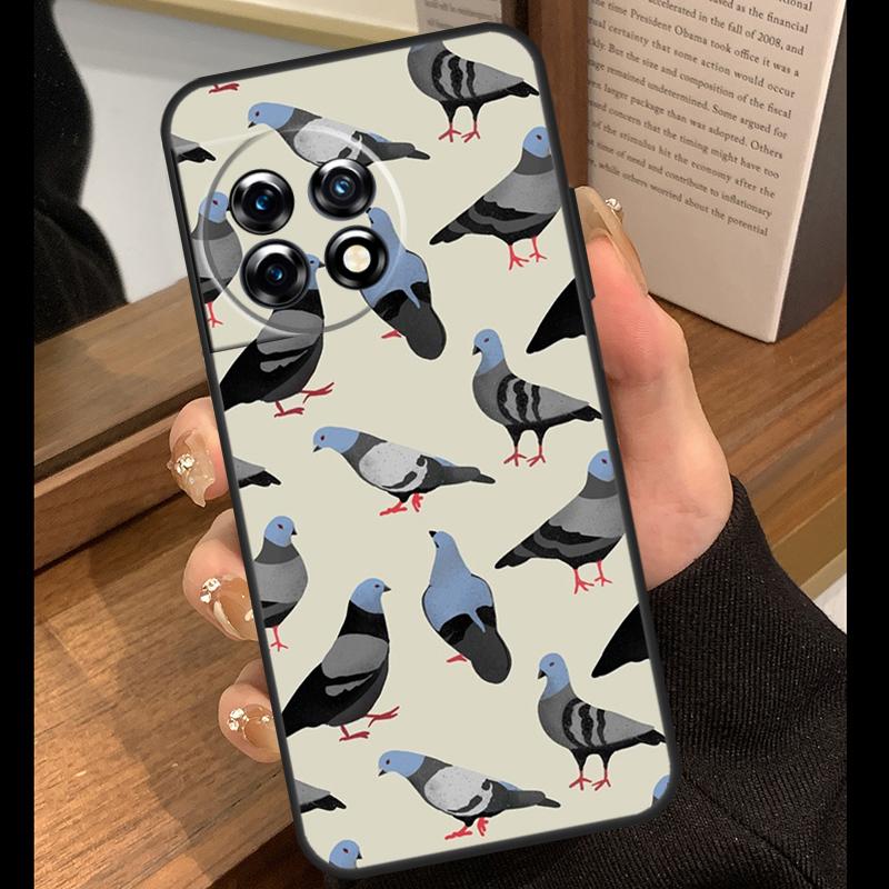 The Pigeons Case For OnePlus 15 13 12 11 10 15R 13R 12R 10T 13T OnePlus Nord 5 CE 4 3 Lite N20 N30 Cover