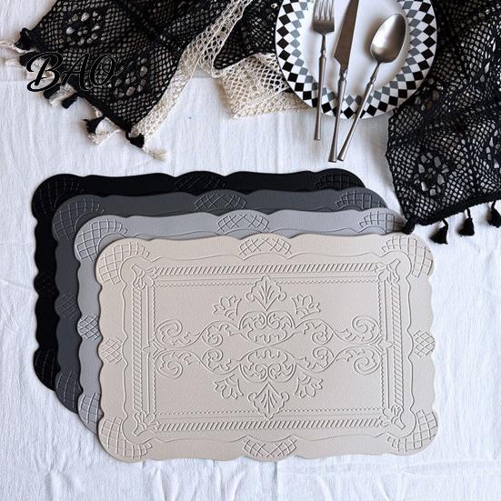 Spill Resistant Placemat Placemat, Waterproof Heat Dinner Table Mats, Non-Slip Non-slip Embossed Decorative Kitchen for Dining Mat