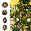 Christmas Tree Pendant Christmas Tree Ornament Set with Owl Dog Panda Forest Designs 2D Acrylic Christmas Tree Decoration