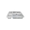 Rectangular 5-Compartment Disposable Takeaway Meal Box with Lid