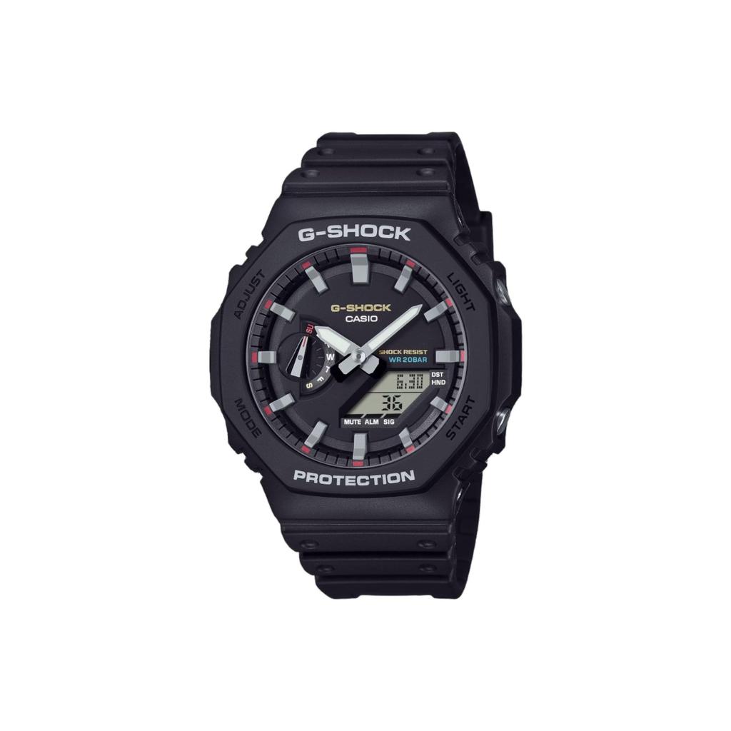 Casio Коллекция Custom Электронный механизм Стальной ремешок Часы Мужские Часы Черный циферблат GA-2100RL-1A(Watch3--)