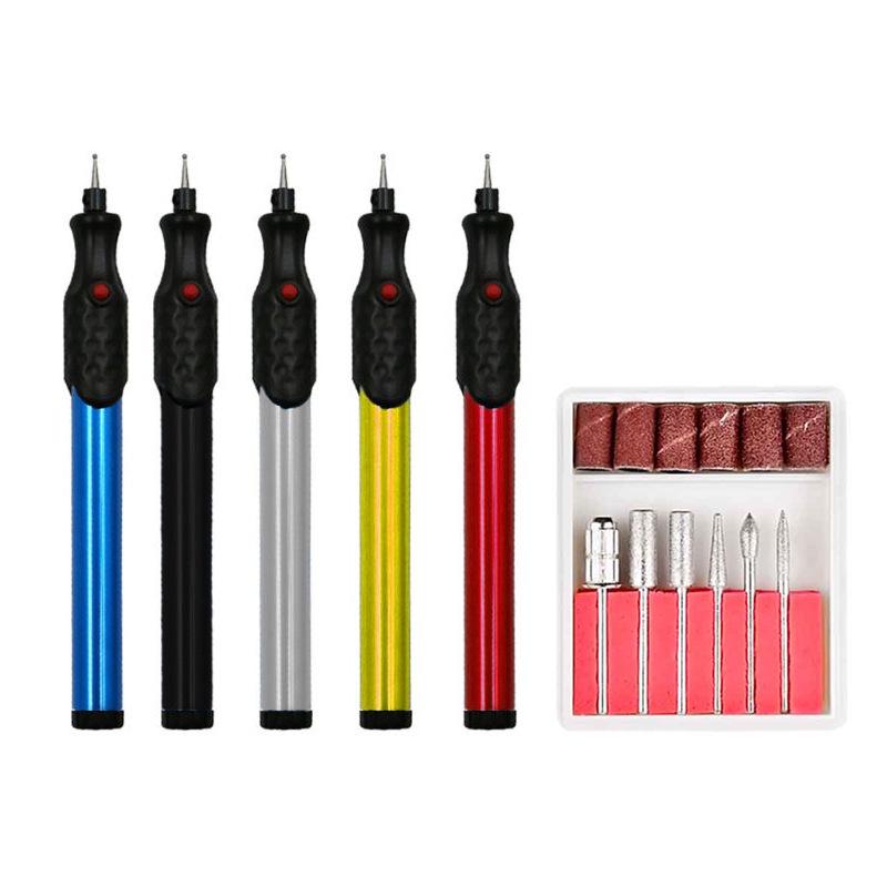 Mini Electric Engraving Pen for Glass, Metal, Stone, and Wood Surfaces