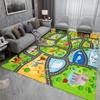 Baby Crawling Play Mat Car Play Mat for Boys and Girls Highway City Theme Park Rugs for Kids Toy Cars Kids Playroom Rugs