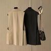 Spring Autumn Elegant Minimalist Women's Outerwear Suit Jacket Vest