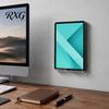 Universal Tablet Dock Acrylic Wall Mount Holder, Mounted Smartphone Stand, Smooth Surface Phone Holder Cable And Charging Hole Organizer for