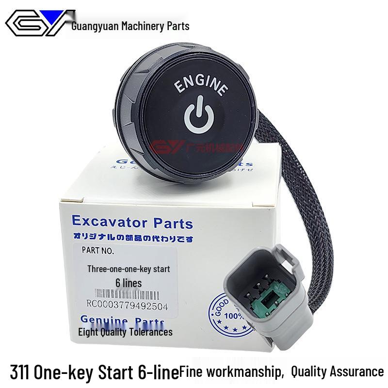 Excavator SY Series Ignition Switch: Models 55-215, One-Key Start