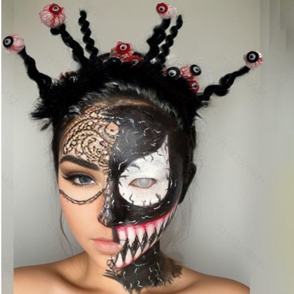 Party Decor Halloween Eyeball Headband Lightweight Horror Hair Hoop Spooky Hairband Cosplay Props