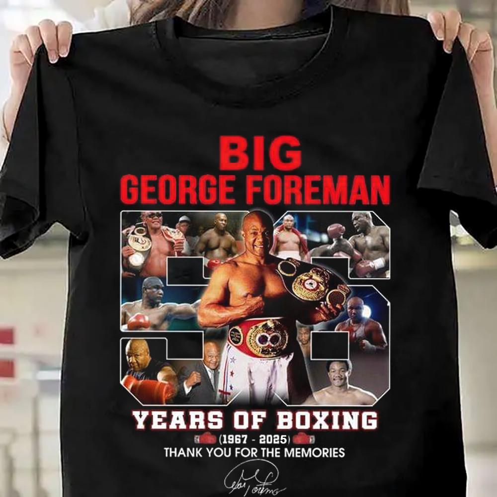 Big George Foreman Years Of Boxing 1967 2025 OM367 Unisex T-Shirt