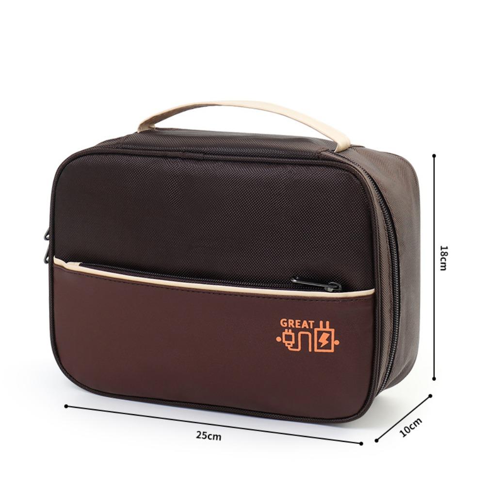 Portable Data Cable Storage Bag Waterproof Electronic Organizer Box Digital Storage Pouch