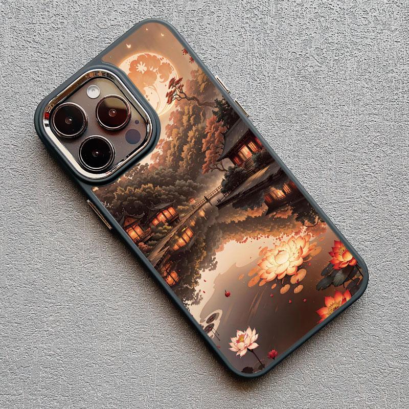 Чехол для телефона в китайском стиле с пейзажем Для Iphone 13 12 Pro Max 15 14 Pro Max Plus 11 XR XS X 15 14 7 8 Plus Силиконовый Чехол